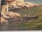 J. Alberti, paisaje mediterráneo, siglo XIX, óleo sobre lienzo, enmarcado, Imagen 3