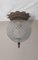 Vintage Ball Ceiling Lamp in Glass & Metal, 1970s 2