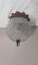 Vintage Ball Ceiling Lamp in Glass & Metal, 1970s 1