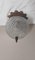 Vintage Ball Ceiling Lamp in Glass & Metal, 1970s, Image 1