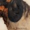 S Bevilacqua, Gun Dogs, 1920, óleo sobre mármol, Juego de 5, Imagen 9