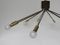 Italian Nine-Light Brass Sputnik Chandelier, 1950s 10