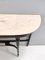 Vintage Beech Console Table with Portuguese Pink Marble Top, Italy, 1960s, Image 8