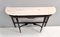 Vintage Beech Console Table with Portuguese Pink Marble Top, Italy, 1960s, Image 13