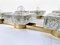 Brutalist Square Murano Glass and Brass Wall Art Sconces by Egon Hillebrand, Germany 1960s, Set of 2 9