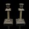 Antique English Candlesticks in Brass, 1890s, Set of 2 1