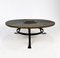 Large Brutalist Steel and Slate Coffee Table, 1960s 1