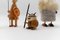 Vikings Vintage Scandinave en Bois, 1950s, Set de 6 10