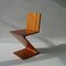 Zig Zag Chair by Gerrit Rietveld for Cassina, 1980s 2