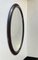 Small Danish Oval Wall Mirror in Stained Oak, 1920s 2