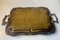 Vintage Egyptian Serving Tray in Engraved Brass, 1950s 5