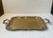 Vintage Egyptian Serving Tray in Engraved Brass, 1950s 3