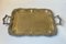 Vintage Egyptian Serving Tray in Engraved Brass, 1950s, Image 1