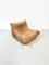 Fauteuil Togo Vintage en Cuir Camel par Michel Ducaroy pour Ligne Roset, France, 1970s. 7