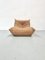 Fauteuil Togo Vintage en Cuir Camel par Michel Ducaroy pour Ligne Roset, France, 1970s. 5