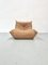 Vintage French Camel Leather Togo Lounge Chair by Michel Ducaroy for Ligne Roset, 1970s. 5