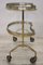 Brass and Glass Bar Cart with Tray, 1980s 6