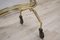 Brass and Glass Bar Cart with Tray, 1980s 8