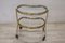 Brass and Glass Bar Cart with Tray, 1980s, Image 9