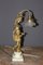 Lámpara de ángel de bronce dorado, década de 1900, Imagen 5