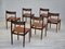 Danish Rosewood Dinning Chairs by Henry Rosengren Hansen for Brande Møbelindustri, 1960s, Set of 6 3