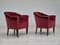 Dänischer Sessel aus Velours mit Beinen aus Eschenholz, 1950er 5