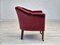Danish Lounge Chair in Velour with Ash Legs, 1950s, Image 3