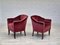 Dänischer Sessel aus Velours mit Beinen aus Eschenholz, 1950er 8