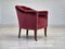 Danish Lounge Chair in Velour with Ash Legs, 1950s, Image 7