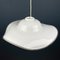 White Swirl Murano Glass Pendant Lamp, Italy, 1970s 11