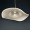 White Swirl Murano Glass Pendant Lamp, Italy, 1970s 4