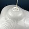 White Swirl Murano Glass Pendant Lamp, Italy, 1970s, Image 12