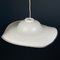 White Swirl Murano Glass Pendant Lamp, Italy, 1970s 10