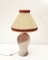 Lampada da tavolo mezza filigrana in vetro di Murano di Dino Martens per Aureliano Toso, anni '50, Immagine 1