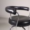 LC7 Chair in Black Leather by Charlotte Perriand for Cassina, Image 5