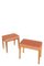 Mid-Century Italian Wood and Fabric Stools by Paolo Buffa, 1950s, Set of 2, Image 2