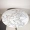 Mesa modelo T69 redonda con tablero arabesco de mármol de Carrara de Osvaldo Borsani & Eugenio Gerli para Tecno, años 60, Imagen 8