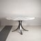 Model T69 Round Table with Arabesque Carrara Marble Top by Osvaldo Borsani & Eugenio Gerli for Tecno, 1960s 5