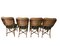 Bamboo and Rattan Chairs, 1960, Set of 4 7