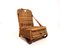Vintage English Rattan Beach Chair, 1940s 1