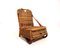 Vintage English Rattan Beach Chair, 1940s, Image 1