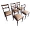 Chaises en Acajou, Espagne, Set de 5 2