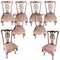 Chippendale Dining Chairs in Mahogany, 19th Century, Set of 8 2