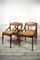 Mid-Century Modern Teak and Leatherette Dining Chairs, 1960s, Set of 4 1