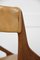 Sillas de comedor Mid-Century modernas de teca y cuero sintético, años 60. Juego de 4, Imagen 5