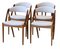 Danish Chairs in Teak and Oak with Kvadrat Upholstery from Schou Andersen, 1960s, Set of 4, Image 1