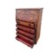 Antique Spanish Leather and Cast Iron Secretary with Drawers, Image 3