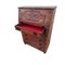 Antique Spanish Leather and Cast Iron Secretary with Drawers 4