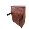 Antique Spanish Leather and Cast Iron Secretary with Drawers, Image 5