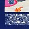 Bingata Okinawa Textile, Ryukyu, Giappone, anni '60, Immagine 10